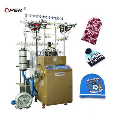 Jacquard breien weft stijl gecomputereerde acrylwol katoen bonnetje hoed cap machine
