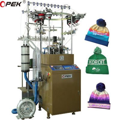 Jacquard breien weft stijl gecomputereerde acrylwol katoen bonnetje hoed cap machine