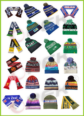 Jacquard breien weft stijl gecomputereerde acrylwol katoen bonnetje hoed cap machine