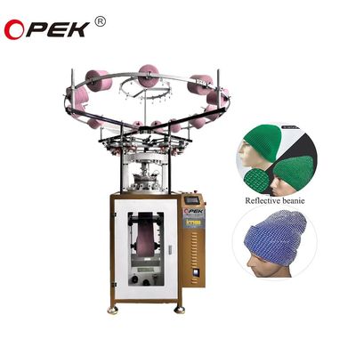 7G-18G Opek Rib Knit Reflective Yarn Hats Knitting Machine met geavanceerde technologie