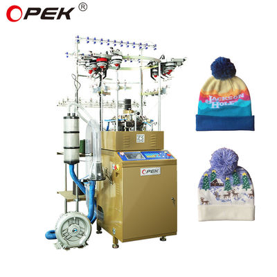 16 Kleur Jacquard Circulaire breimachine voor de productie van hoge snelheid sjaals en bonnetjes
