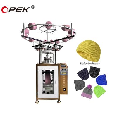 7G-18G Opek Rib Knit Reflective Yarn Hats Knitting Machine met geavanceerde technologie