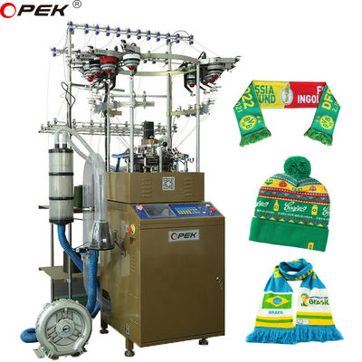 16 Kleur Jacquard Circulaire breimachine voor de productie van hoge snelheid sjaals en bonnetjes