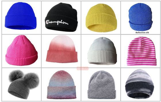 7G-18G Opek Rib Knit Reflective Yarn Hats Knitting Machine met geavanceerde technologie