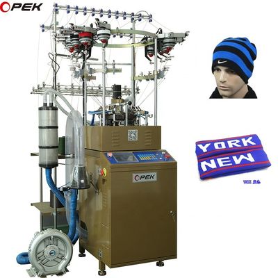 Aanpasbare 144-400 naald OPEK Volledig gecomputereerde Jacquard Beanie breimachine
