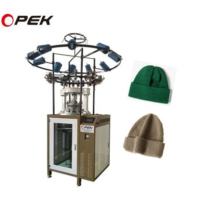 30000 sets/month Fish Scale Tuck Rib Hats brei-machine met Oiler AUTO smeermiddel