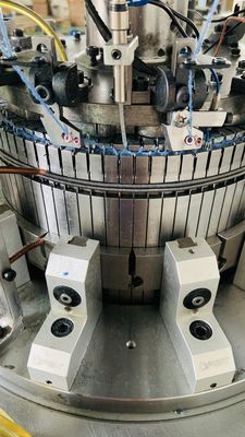 Verbeter uw productie met automatische 0,75 W cirkelvormige ribbenhoeden breimachine