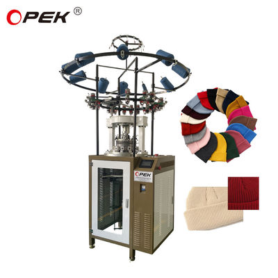 7G-18G gauge brei-machine voor OPEK Rib Knitt Polyester hoeden en stijlvolle wol hoeden