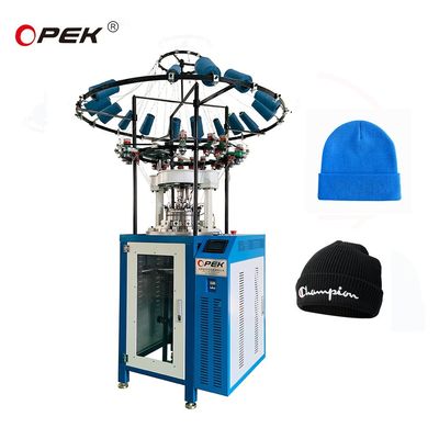 Hoog productieve automatische 9 inch cirkelvormige rib-hat cap beanie brei-machine van OPEK