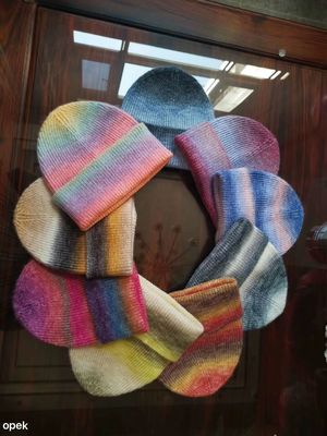 Hoog productieve automatische 9 inch cirkelvormige rib-hat cap beanie brei-machine van OPEK