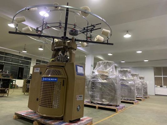 OPEK Volledig automatische cirkelvormige brei- naadloze buis hoofddoekmachine met automatisch alarm