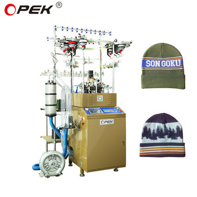 Hoogwaardige OPEK 365 Jacquard cap en sjaal brei-machine met volledig geautomatiseerde besturing