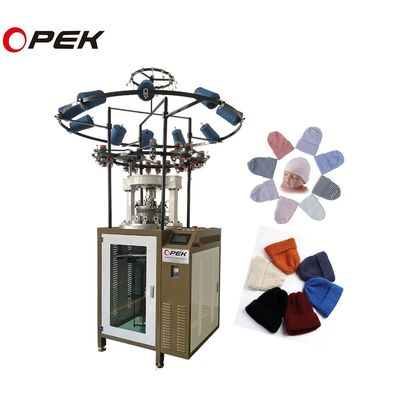 Warp Knitting Style OPEK 2024 Hip Pop Fashion Ribbed Beanie Machine met 80 RPM snelheid