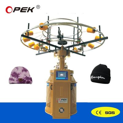 OPEK Volledig automatische cirkelvormige brei- naadloze buis hoofddoekmachine met automatisch alarm