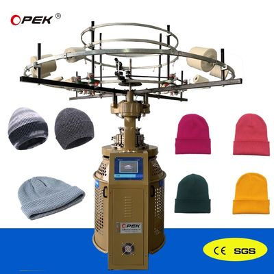 1080*680*1700mm High Speed Rib Beanie Knitting Machine voor cirkelvormig breien