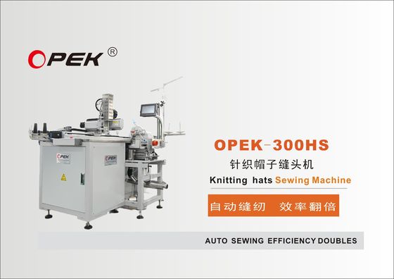1.5KW OPEK-300HS Automatische hoed naaimachine voor het breien van hoedkop in kledingwinkels