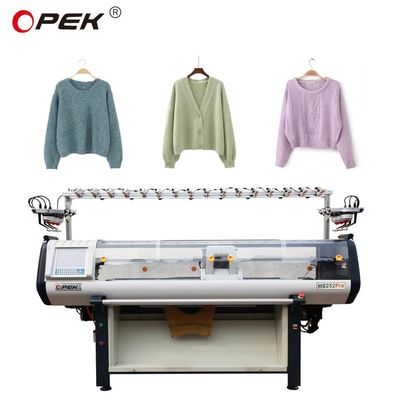 Dubbele brei-methode 650 KG 52 inch Computerized Flat Knitting Machine voor trui