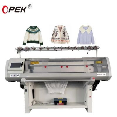 1.6m/S Dual System Jersey Flat Sweater Knitting Machine met 1000 W stroomverbruik