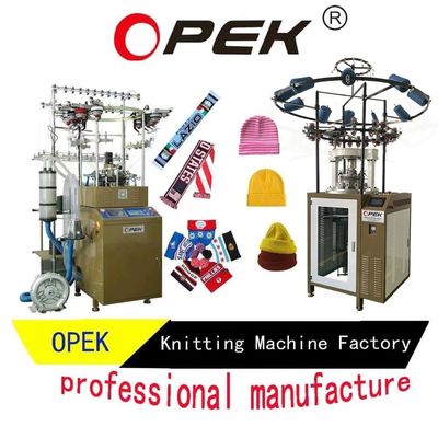 220V 50/60HZ Overlock Stitch Jacquard en Rib Gebreide Hoed Beanie Machine voor Huishouden