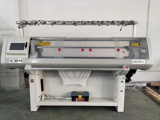 16GG volledig Jacquard Flat Knitting Machine Dubbel systeem 52 inch voor hoge productie