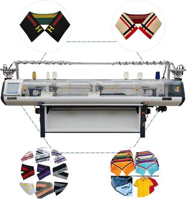 Flat Knitting Style kraagmachine 52 inch Volledig Jacquard Met 12 maat en 14 maat