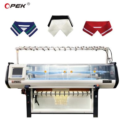 80 inch breiwijdte Volledig automatische kraagmanschetten Computerized Flat Knitting Machine