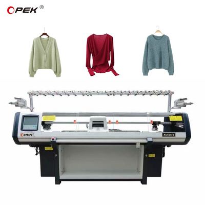 Volledig Jacquard Flat Knitting Machine Dubbel systeem Computerized Verkoop voor eind truien
