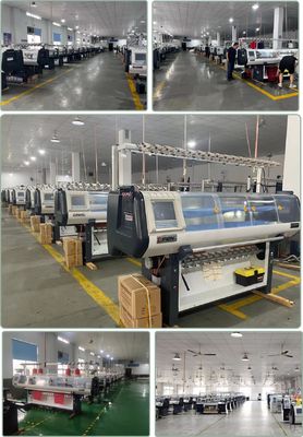 Geavanceerde 52 inch breiwijdte dubbel systeem platte breimachine voor trui kraag