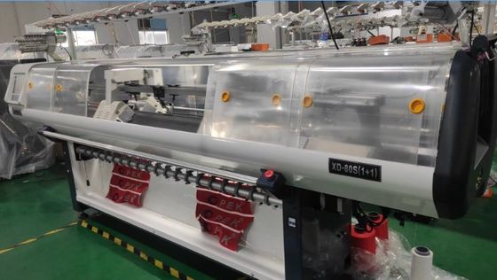 12g 14g 16g Computerized Flat Collar Knitting Machine voor SWEATER Knitting Style flat