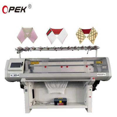 14 Gauge Full Jacquard kraag en trui brei-machine met hogere snelheid prestaties