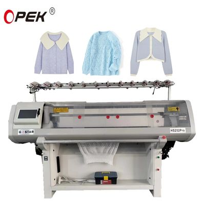 14 Gauge Full Jacquard kraag en trui brei-machine met hogere snelheid prestaties