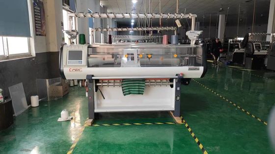 14 Gauge Full Jacquard kraag en trui brei-machine met hogere snelheid prestaties