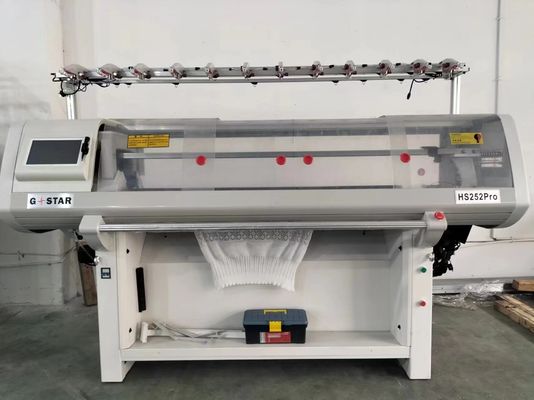 14 Gauge Full Jacquard kraag en trui brei-machine met hogere snelheid prestaties