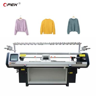 Computerized Jacquard Flat Knitting Machine voor weefstrijken en kraagconstructie