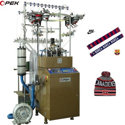 Opek Multicolor Jacquard Computerized Hoed en sjaal brei-machine voor kledingwinkel behoeften
