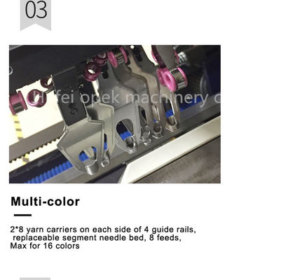 Dubbele brei-methode 1500 W Computerized Hat and Scarf Knitting Machine voor producten