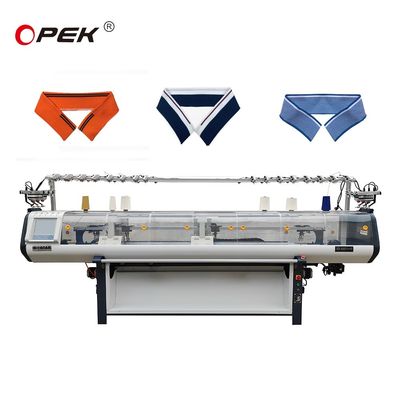 80 inch gecomputereerde jacquard trui maken platte breimachine voor hemd kraag trim