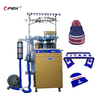 Touchscreen OPEK winterhoeden brei-machine met volledig geautomatiseerd besturingssysteem