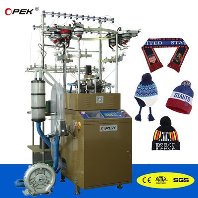Touchscreen OPEK winterhoeden brei-machine met volledig geautomatiseerd besturingssysteem