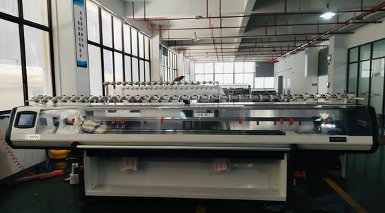 80 inch 2 systeem dikke maat geautomatiseerde platte breimachine voor Retail Function Hoed
