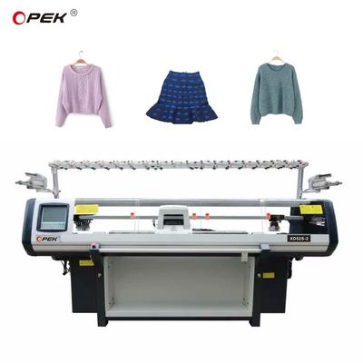 80 inch Flat Double System School Uniform Sweater Knitting Machine met hogere snelheid