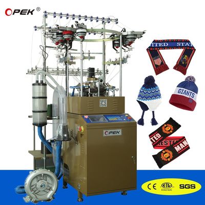 14 GG Gauge 1KW OPEK Circulaire Jacquard Voetbalteam sjaal Brei-machine voor sjaals