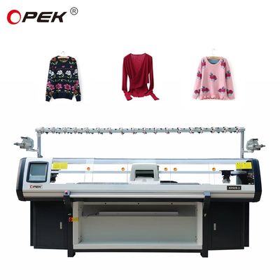 9gg Gauge Three System Volledig gecomputereerd Jacquard Sweater Flat Knitting Machine