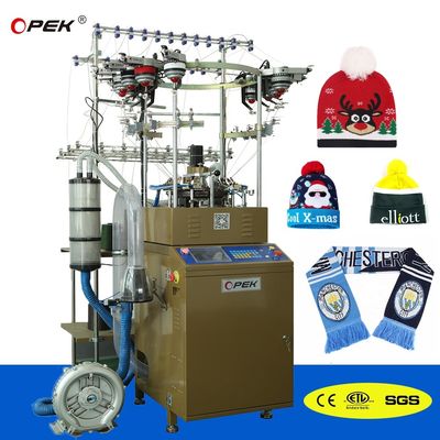 Eenvoudige brei-methode High Speed Circular Weft Hat Knitting Machine voor Garment Shop
