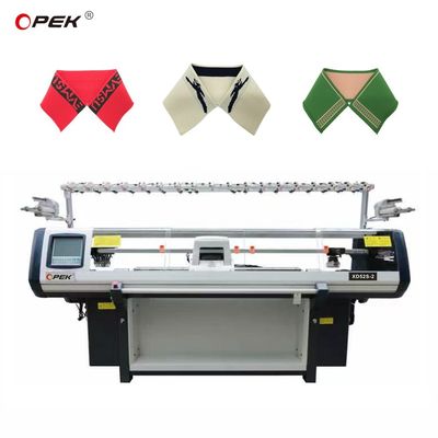 High Speed Fully Jacquard Knitting Machine voor de productie van polo T-shirt kraag en manchet