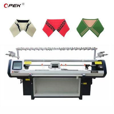 Versatile machine voor het breien van platte kleding voor verschillende producten met computergebonden halsband met meerdere maten