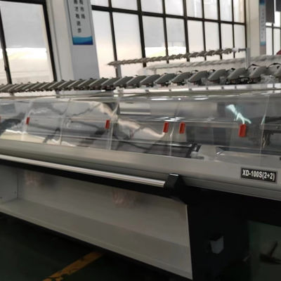 OPEK Double Carriage Four System Flat Sweater Knitting Machines Reclamebedrijf