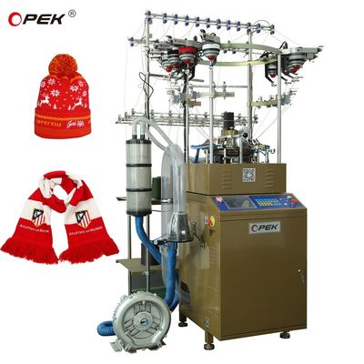 Volledig automatische alarm sjaal en winterhoed brei-machine met een hoge productiecapaciteit