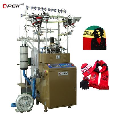 1 kW OPEK Volledig gecomputereerde cirkelvormige beanie handschoen breimachine 800 stuks/dag Capaciteit