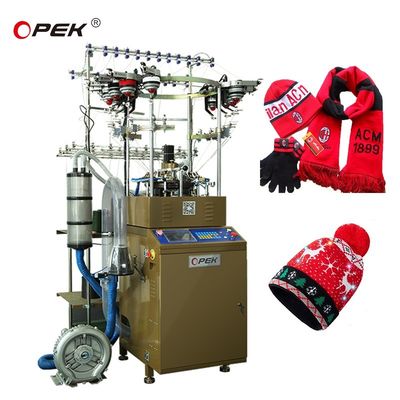 Aanraakscherm Automatische Jacquard Beanie brei- en Jacquard sjaalmachine